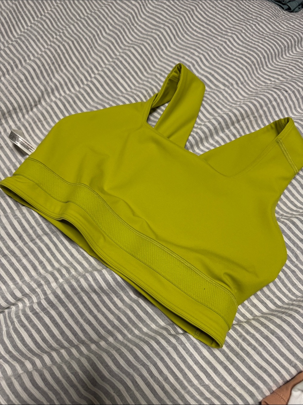 FP Movement by Free People Lime Green Racerback Win Win Sports Bra - Picture 5 of 6